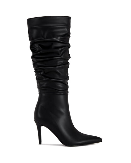 Maia Crinkled Knee High Boot-4