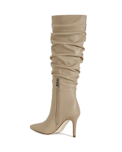 Maia Crinkled Knee High Boot-3