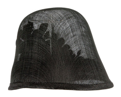 Exclusive black sinamay bucket hat by Cupids Millinery-2