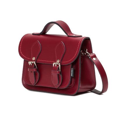 Handmade Leather Micro Satchel - Oxblood-1